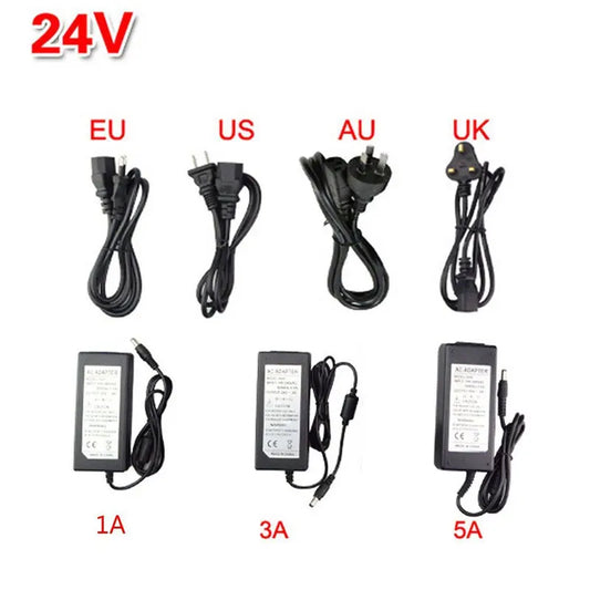 24V adapter range with AU plug
