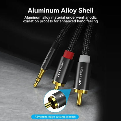 Aluminium shell 3.5mm and RCA plugs