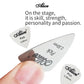 Alice 5Pcs Metal Guitar Pick 0.3mm Thin Durable Silver Color Professional Bass Ukelele Guitar