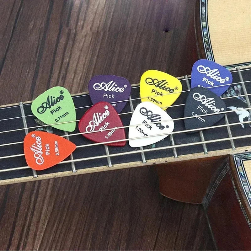 Guitar Picks 10 Pack Mixed Colour & Thickness Premium Plastic for Acoustic or Electric Guitars Bass Or Ukulele