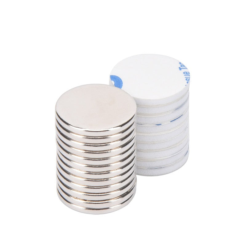 Small Disc Rare Earth Neodymium Magnet for DIY - Single pc w/ adhesive