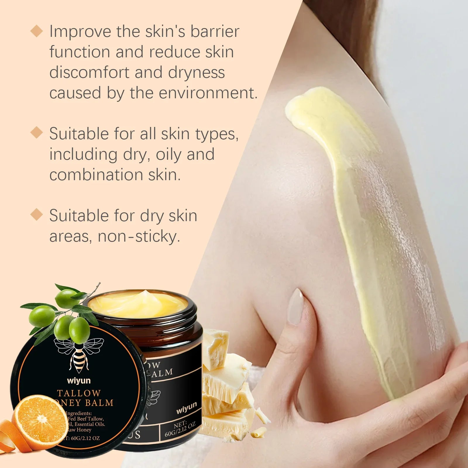 Tallow honey cream ingredients