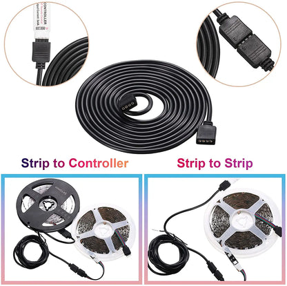 RGBW LED extension cable pin connector