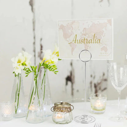 Table Number Card Holder, 22cm tall, 12 Pcs