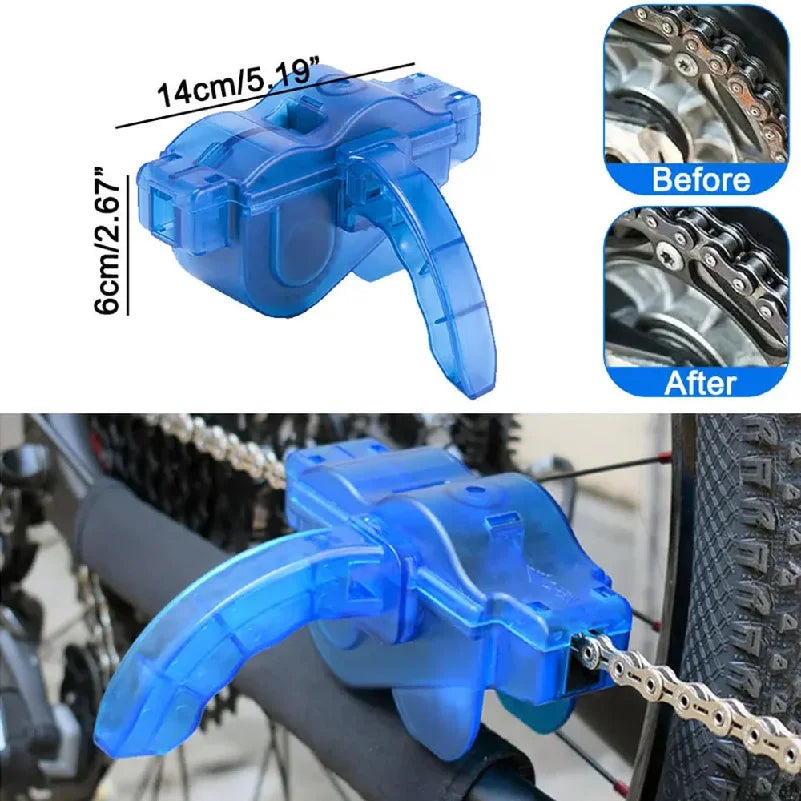 3D chain brush in use