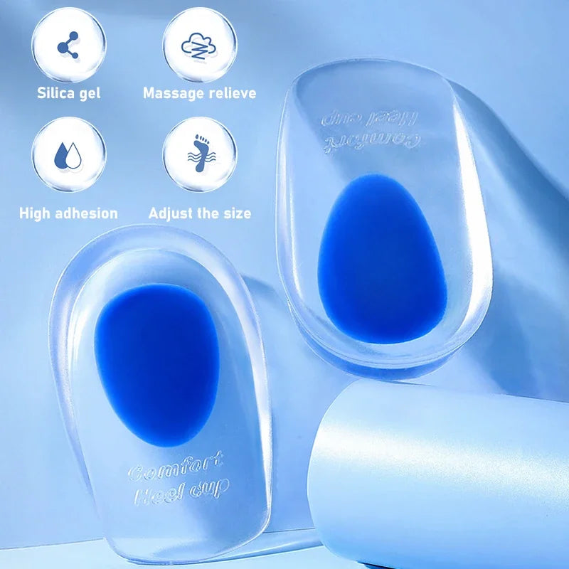 Silicone heel insole pain relief