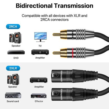 RCA to XLR cable 4N OFC wire