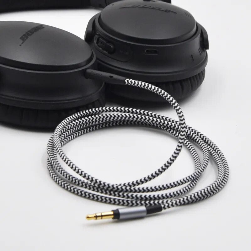 3.5mm (3pin) to 2.5mm (4pin) Replacement Cable for Sennheiser BOSE AKG JBL QC25 QC35 AE2 AE2i PXC480 PXC550 OE2 OE2i E55 etc