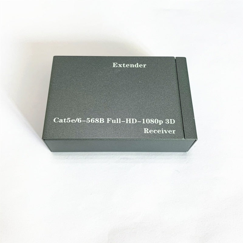 HDMI Extender Repeater Over Cat6 Cat7 Ethernet Cables with IR Function RJ45 Transmitter TX/RX Extender Loop (1080P 60m)