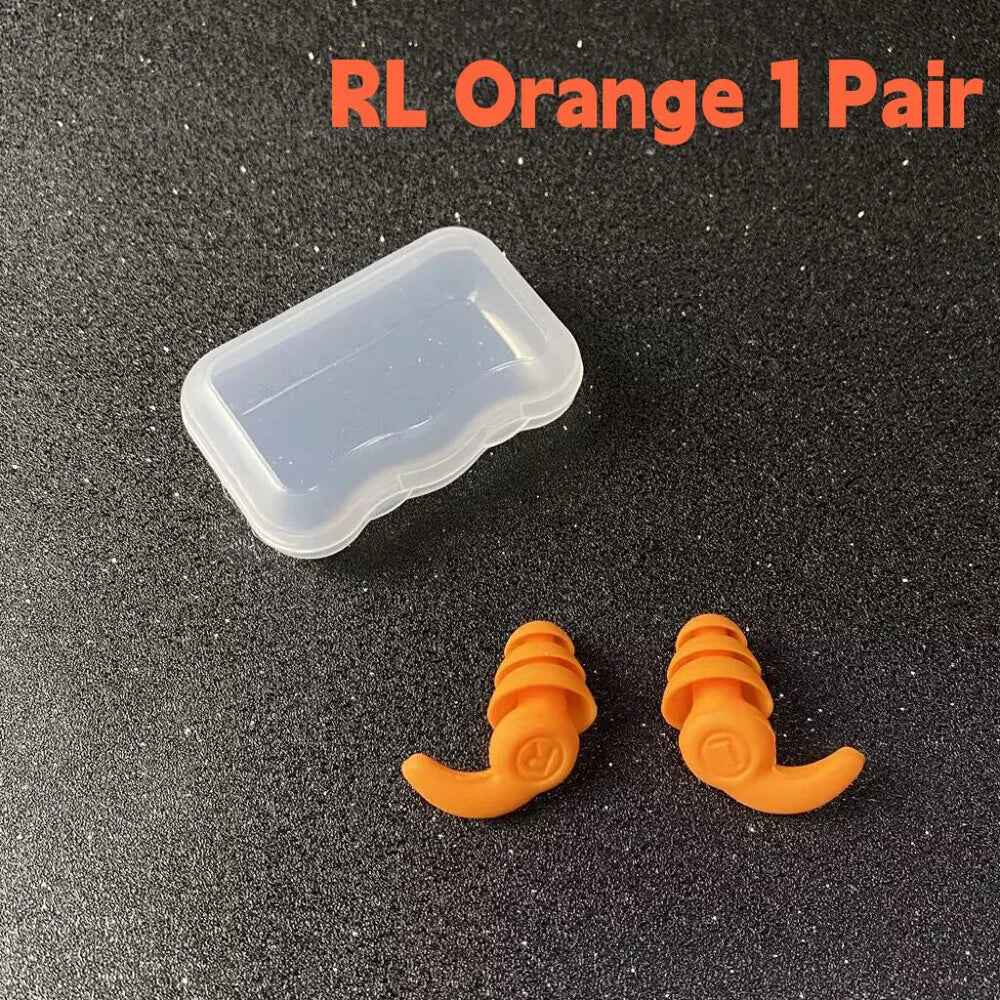 RL Orange silicone earplugs
