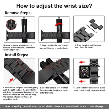 How to remove links to adjust the bracelet size
