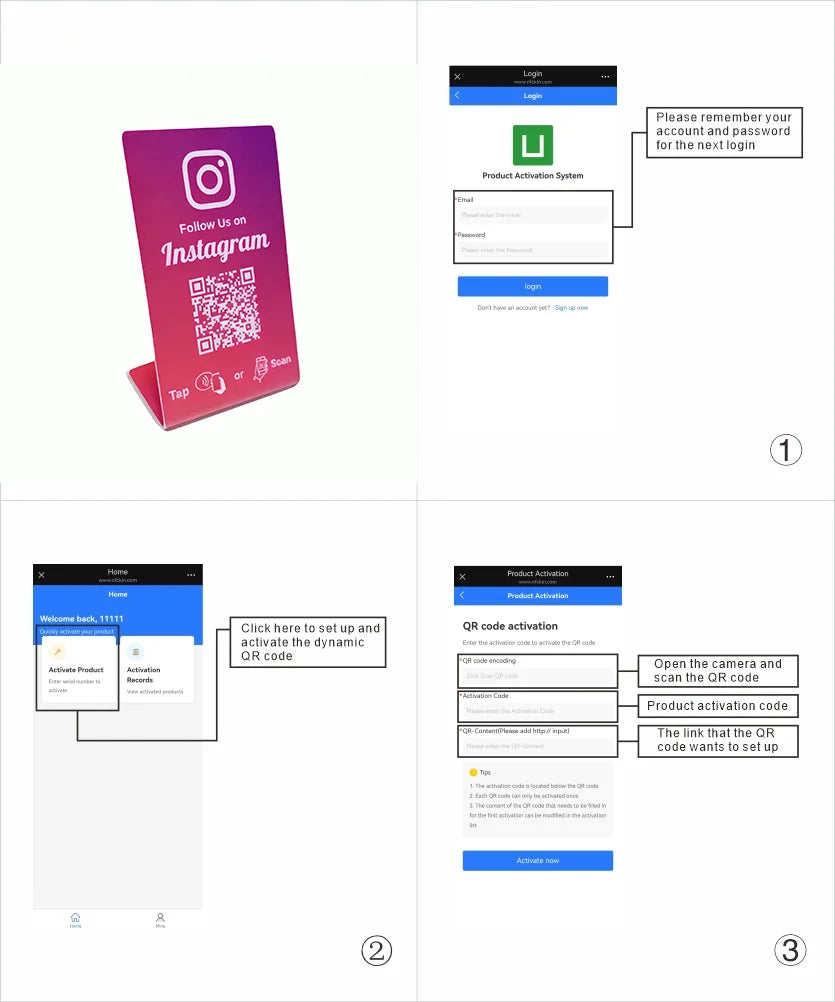 NFC card social media styles