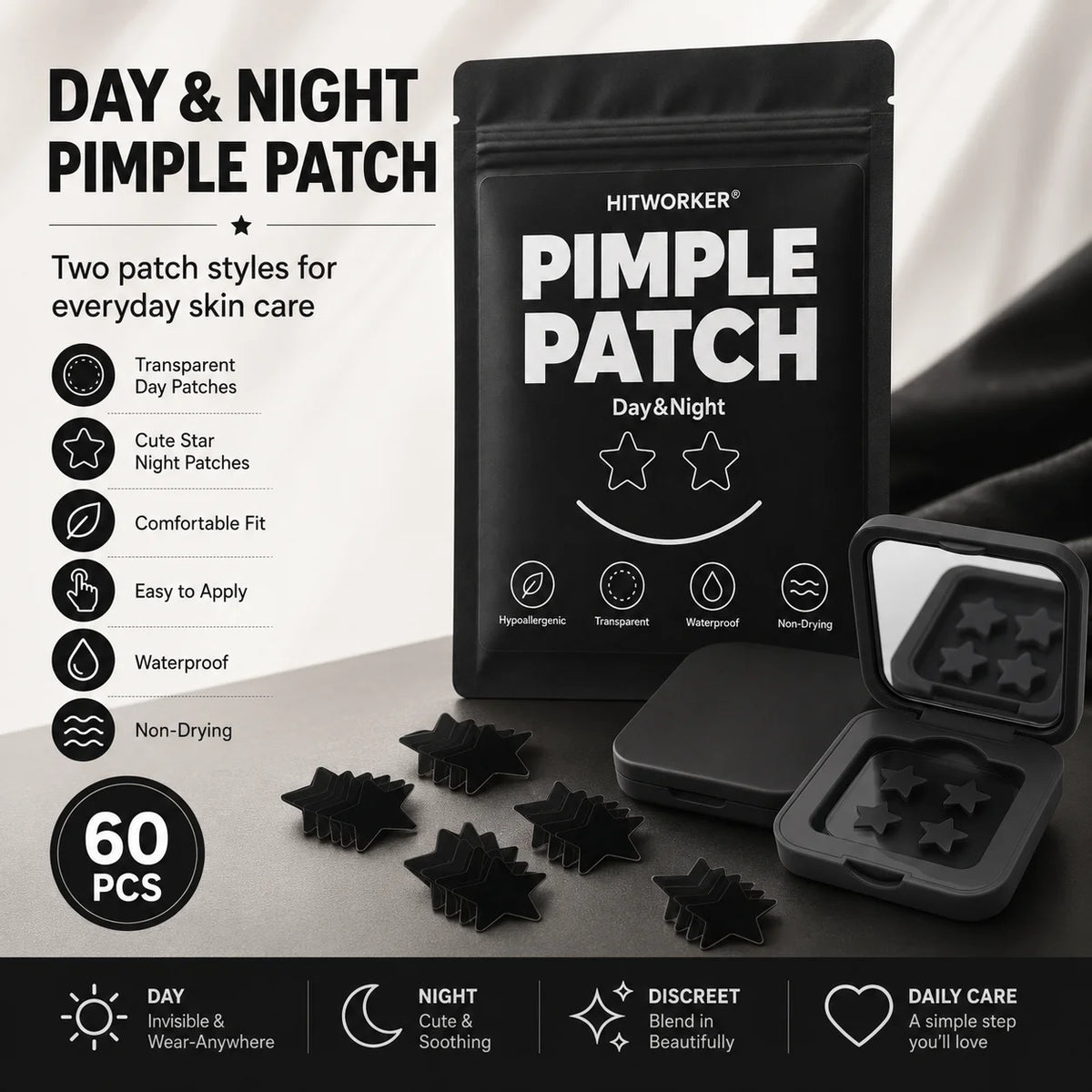 Pimple patch application