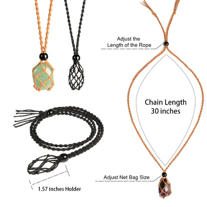 Necklace cords being worn