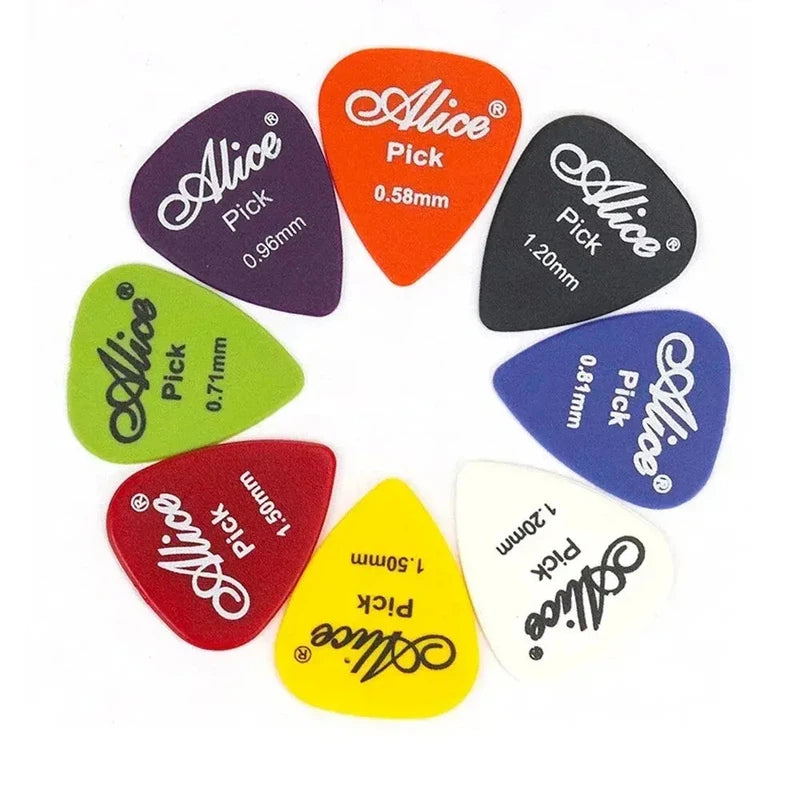 Guitar Picks 10 Pack Mixed Colour & Thickness Premium Plastic for Acoustic or Electric Guitars Bass Or Ukulele