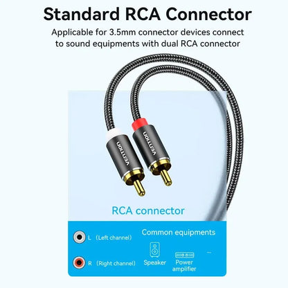 RCA plugs left and right channel
