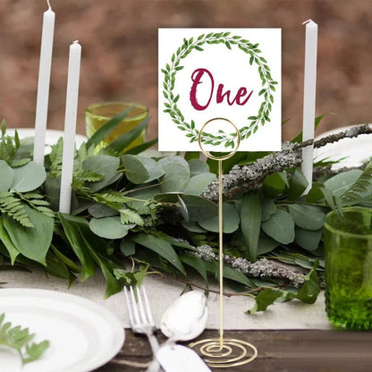 Table Number Card Holder, 22cm tall, 12 Pcs