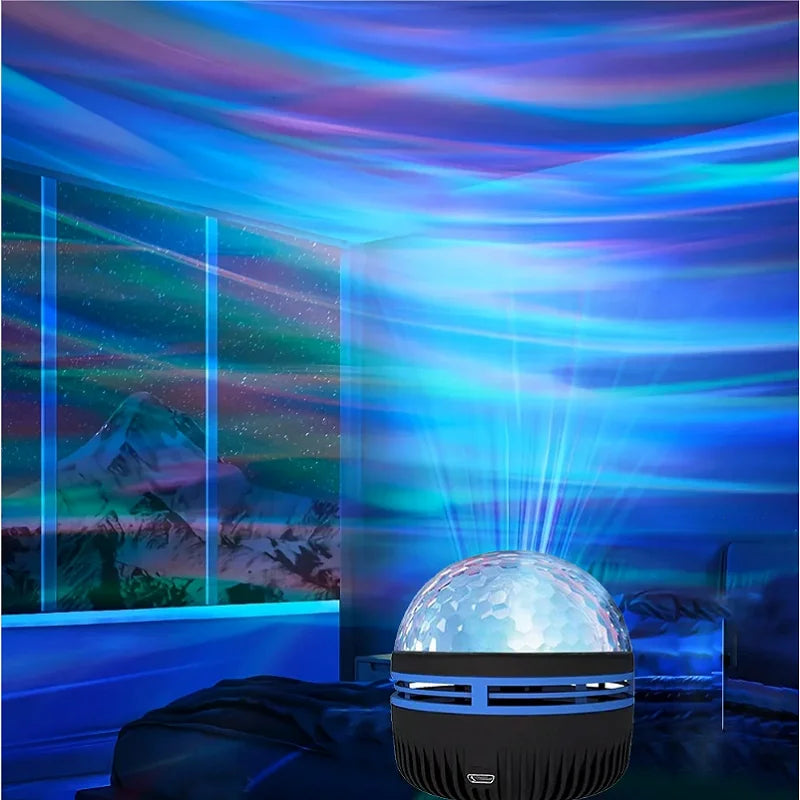 LED Starry Projection RGB Lamp/Night light with remote - USB