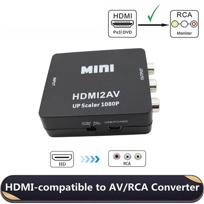 HDMI to AV/RCA converter