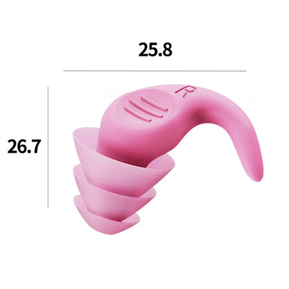 Silicone sleeping earplugs - in use