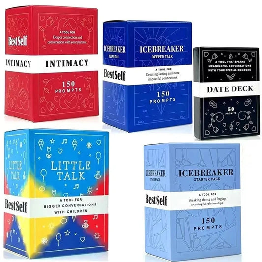 Icebreaker / Intimacy / Little Talk Deeper Talk Game Card Decks