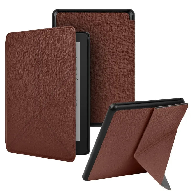 Kindle Paperwhite 12th Gen leather case, dark brown