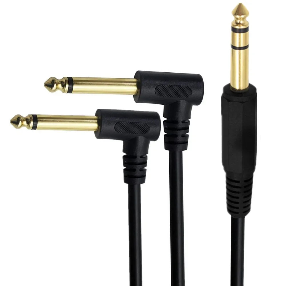 Right-angle TS plugs and straight TRS plug