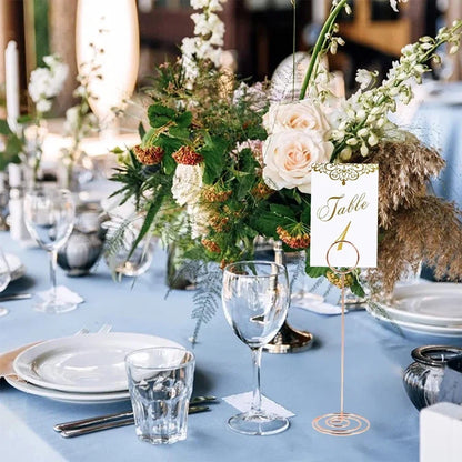Table Number Card Holder, 22cm tall, 12 Pcs