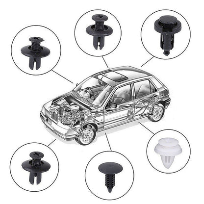 Auto Fastener Clips Car Fender Push Retainer Pin Rivet (100pcs)