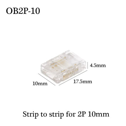 COB LED Quick Solderless Wire Connector for 8mm / 10mm COB / FCOB strips