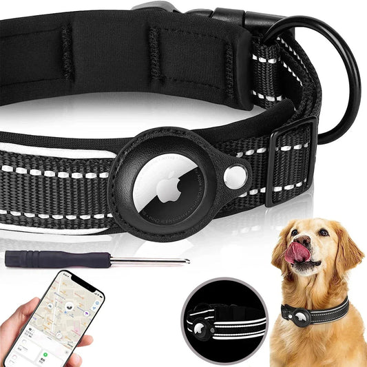 Anti-Lost Reflective Protective Dog Collar for Apple AirTag
