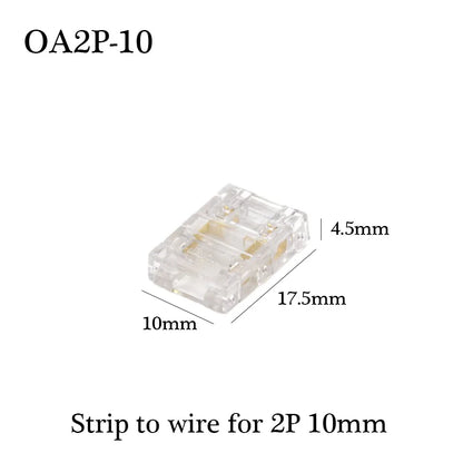 COB LED Quick Solderless Wire Connector for 8mm / 10mm COB / FCOB strips