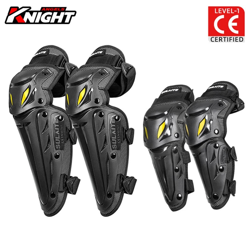 Motorcycle Knee & Elbow Pads, 4 pce set