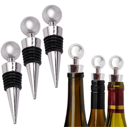 Bottle Stopper, Vacuum Sealed, Reusable, Round Head