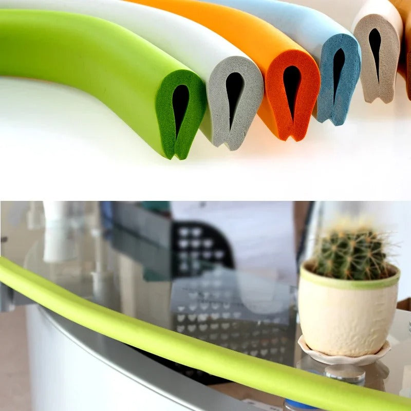 U-Type child safety edge guard bumper strip on table corner
