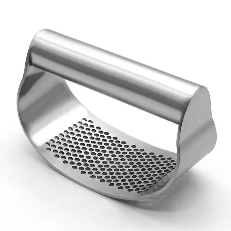 Stainless Steel Curve Garlic Press