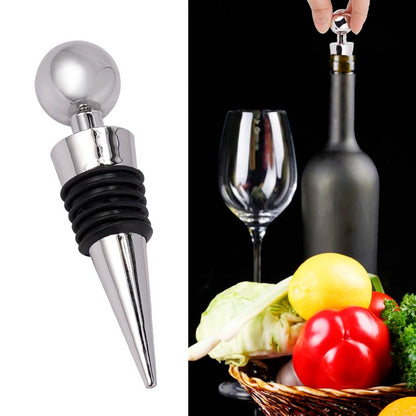 Bottle Stopper, Vacuum Sealed, Reusable, Round Head