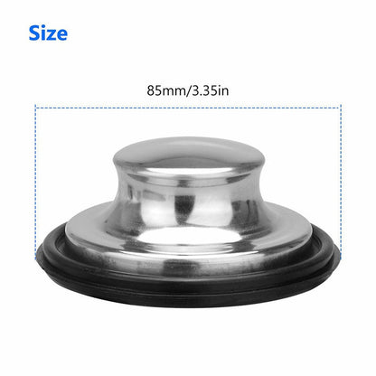 2 Pcs Stainless Steel Sink / Waste Disposal Cover / Stopper Plug