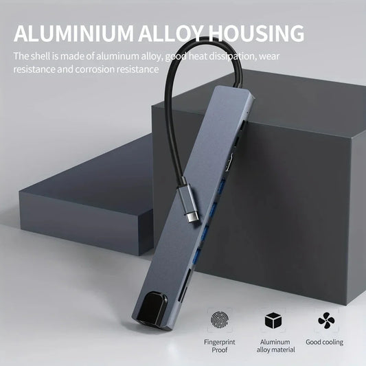 10-in-1 USB-C Hub 4K30Hz Docking Station