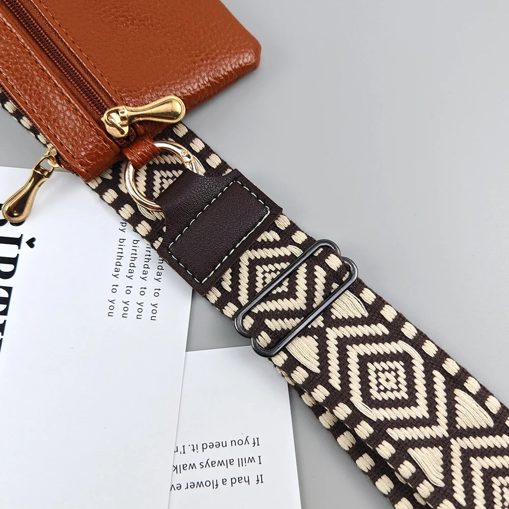 Stylish Adjustable Crossbody Mobile Phone Lanyard plus Wallet