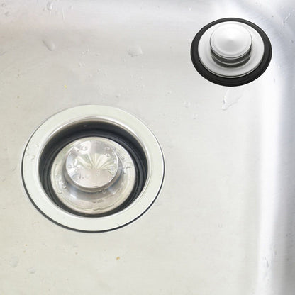 2 Pcs Stainless Steel Sink / Waste Disposal Cover / Stopper Plug
