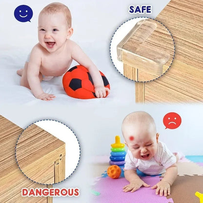 Clear PVC Table Corner Protectors for Baby Proofing