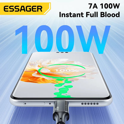 Essager 1.2metre 100W 3-in-1 Fast Charging Cable