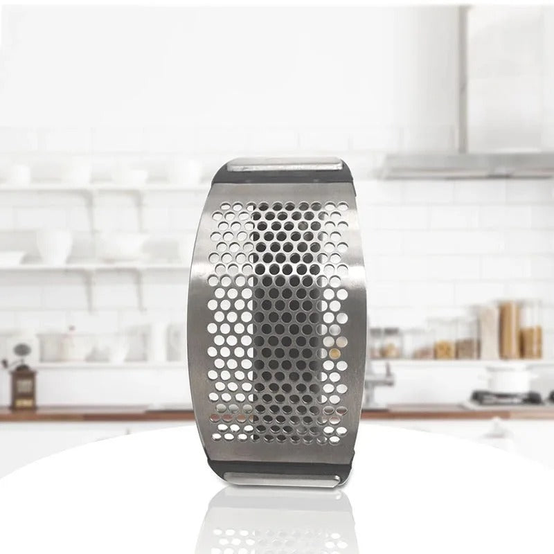 Stainless Steel Curve Garlic Press