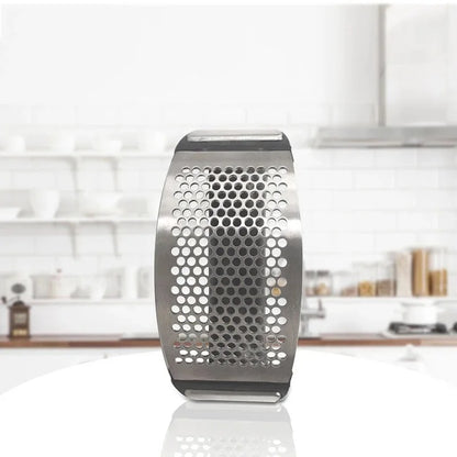 Stainless Steel Curve Garlic Press