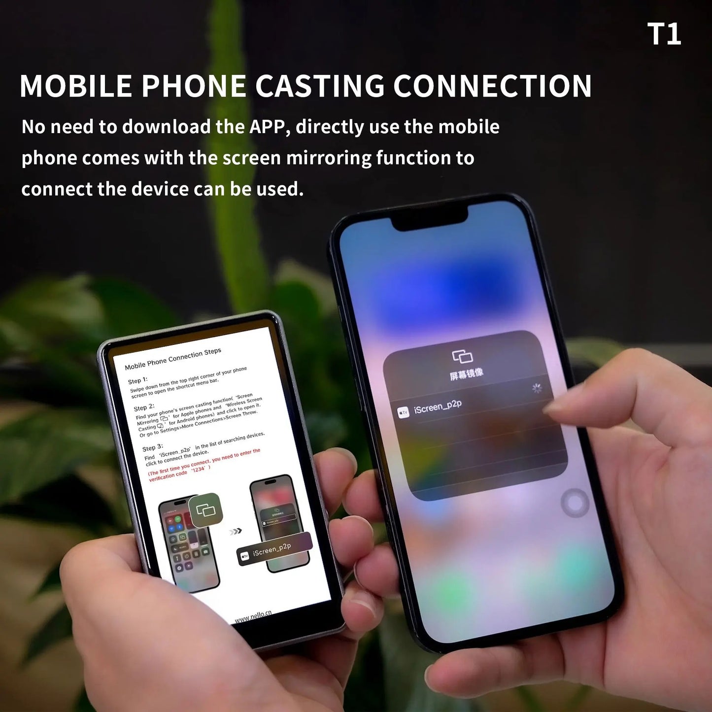 Magnetic Cellphone Vlogging & Fliming Selfie Monitor Screen