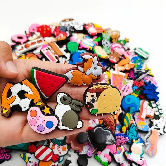 Cool Cartoon Shoe Charms for Clogs 60pcs