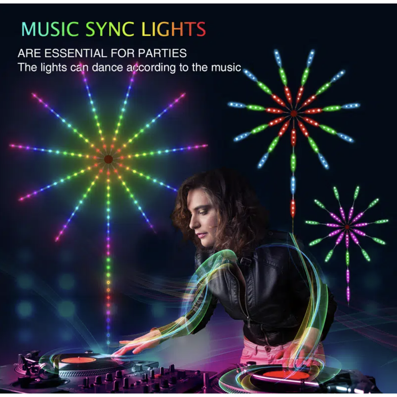 Buy LED voice-activated marquee firework light/full-color
