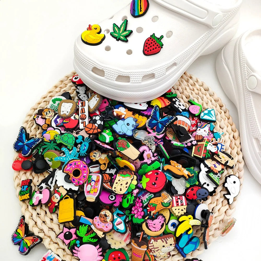 Cool Cartoon Shoe Charms for Clogs 60pcs