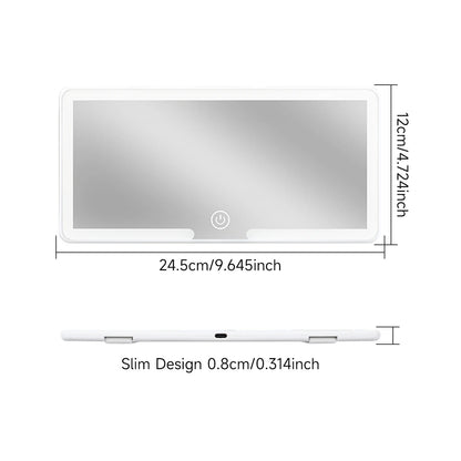 Rechargeable LED HD Car Makeup Mirror